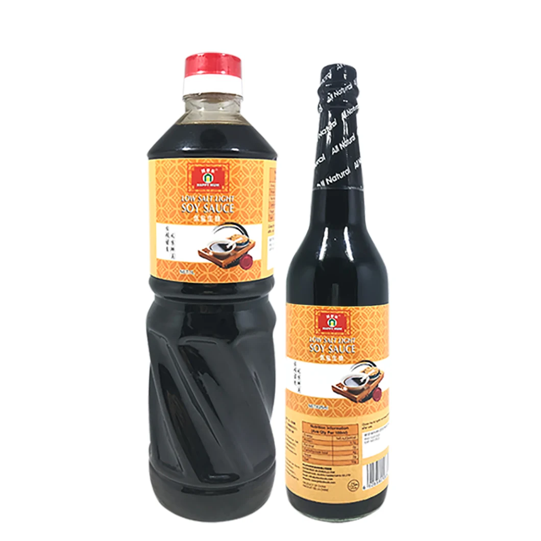100% Fresh Natural Halal Organic Soy Sauce Popular Less Salt Light Soy Sauce