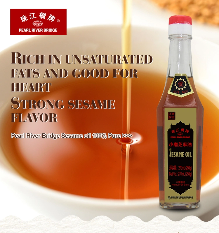 Sesame Oil 100% Pure 270ml Pearl River Bridge Brand Press Sesame Oil