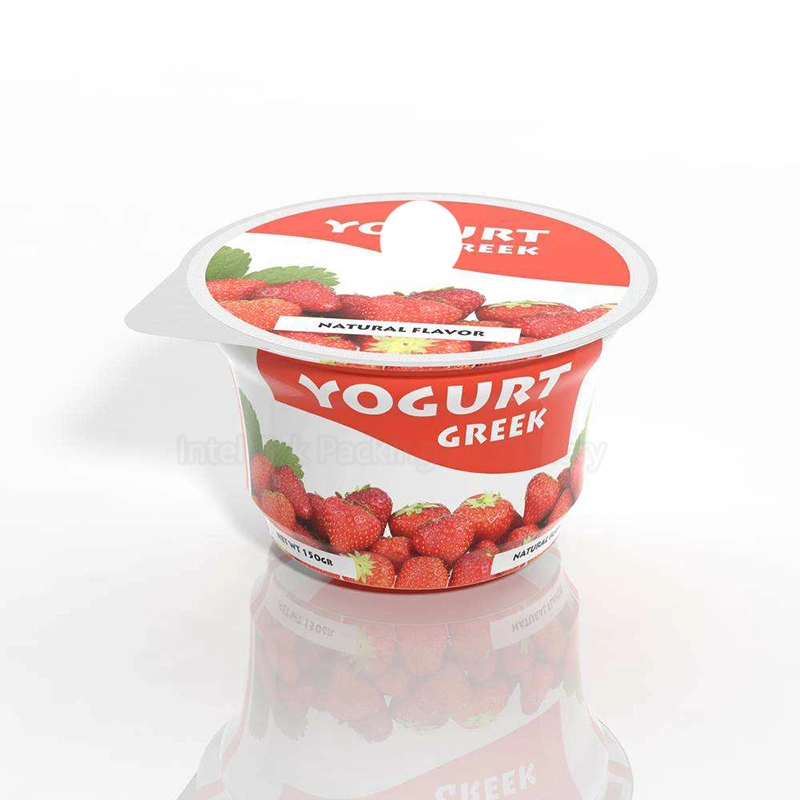 Automatic Plastic Cup Flavored Yogurt Cup Aluminum Foil Filling Sealer