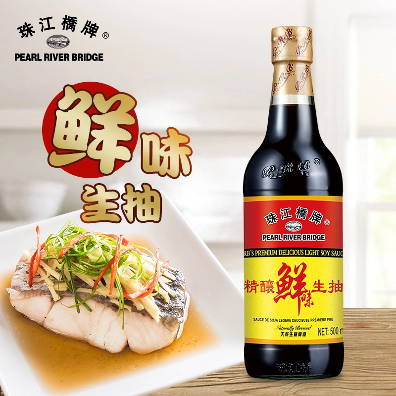 Pearl River Bridge Premium Delicious Light Soy Sauce 500ml Healthy and High Quality Food Additive