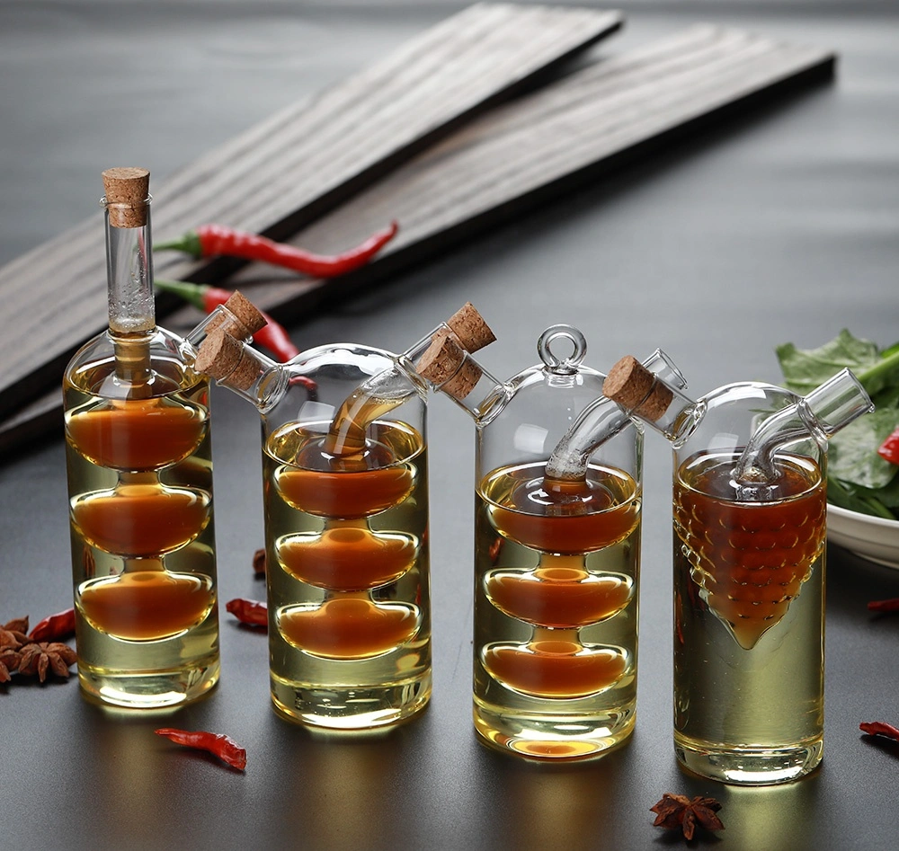 Boroslilicate Glass Oil & Vinegar Bottles with The Cork