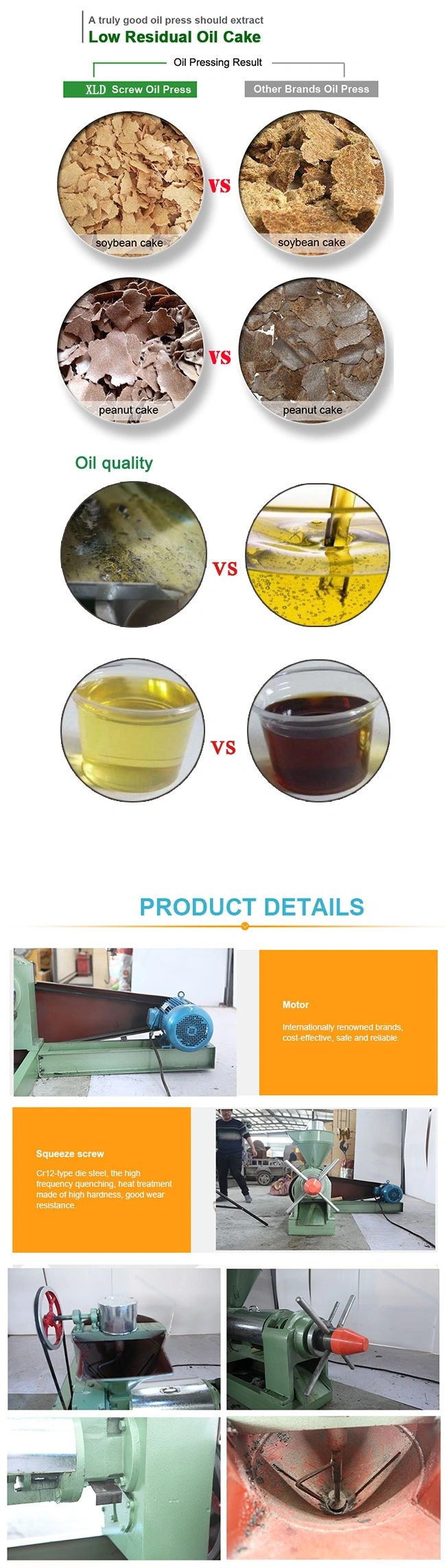Oil Seal Hydraulic Press Pure Nature Oil Press Press and Measure Oil and Vinegar Dispenser