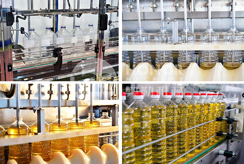 Large Output Linear Cooking Edible Vegetable Oil Soy Sauce Vinegar Pet Bottle Filling Sealing Filling Device