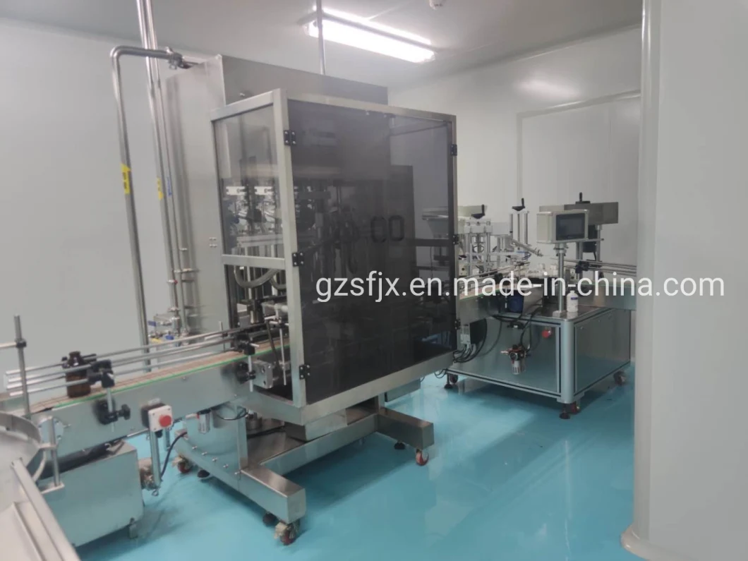 Automatic Liquid, Sauce, Soy Sauce, Vinegar, Hand Sanitizer, Detergent, Shampoo, Shower Gel, Linear Piston Filling Machine.