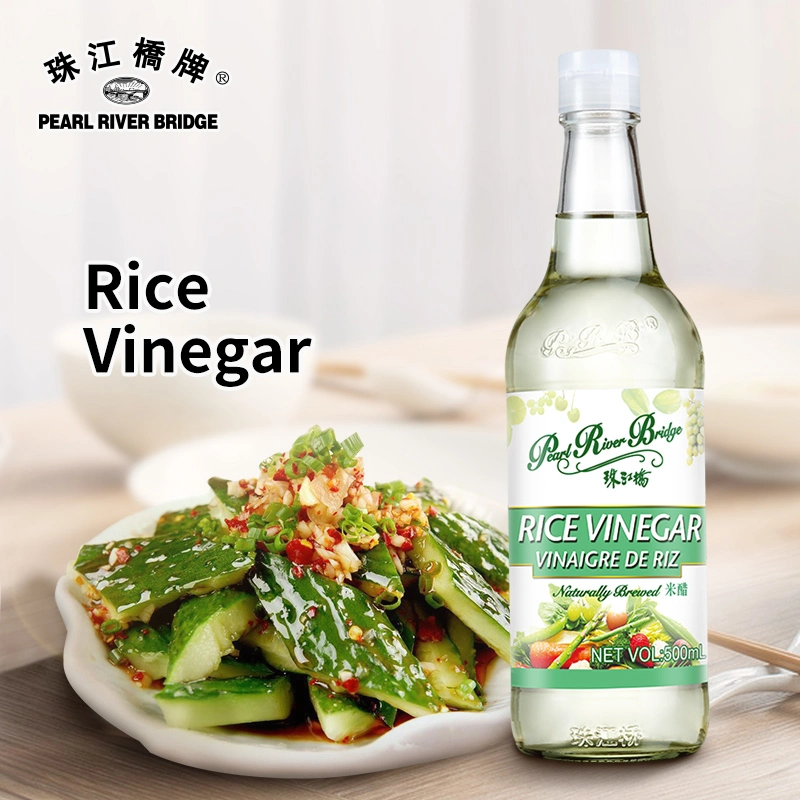 Rice Vinegar 500ml Pearl River Bridge Naturally Brewed Non-GMO Seasoning