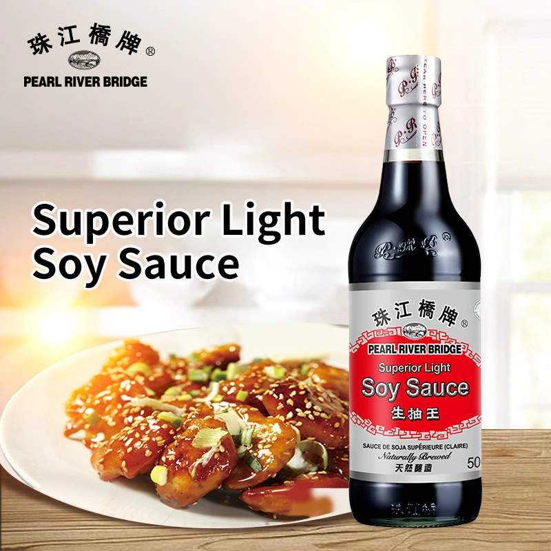 Superior Light Soy Sauce 500ml Halal Certified Seasoning Pearl River Bridge Brand Naturally Brewed Sauce