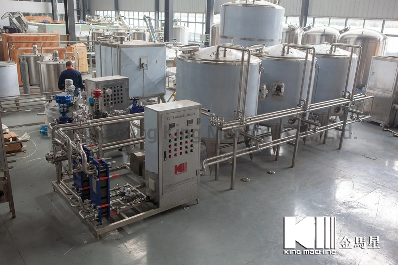 Tunkey Project Automatic Ultra Clean Coffee Milk Drinks Beverage Processing Dairy Mixing Plant Machine Equipments