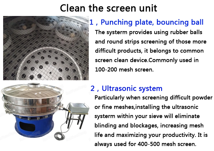 Vibrating Sifter Machine Food Grade Circular Mesh Rotary Vibrating Flour Sifting Screen Machine