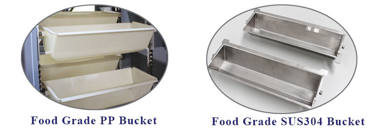 Mild Steel Z Type Packaging Bucket Elevator Lifting Conveyor for Conveying&Discharging Particle