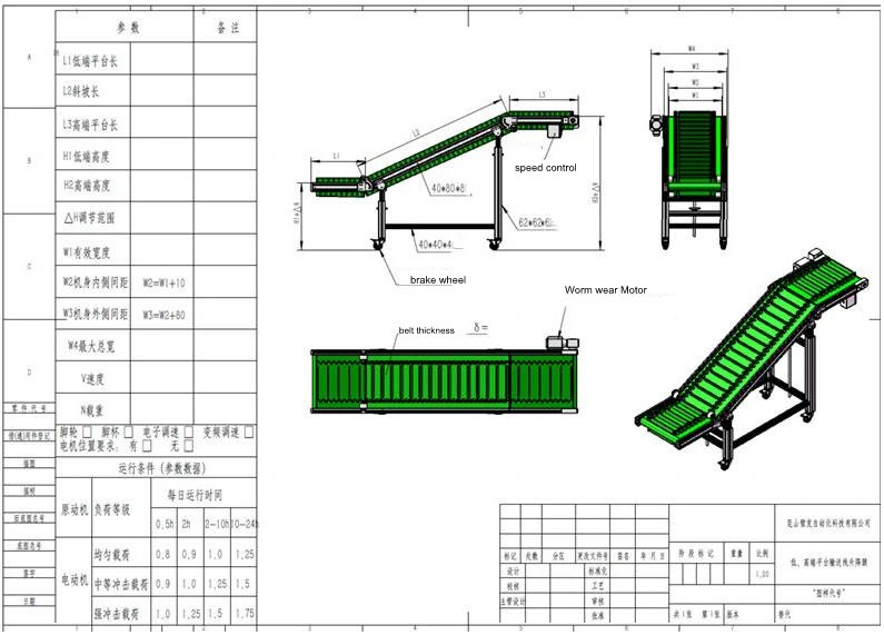 OEM ODM China Supplier Belting Inclined Modular Conveyor Incline Belt Elevator Conveyor