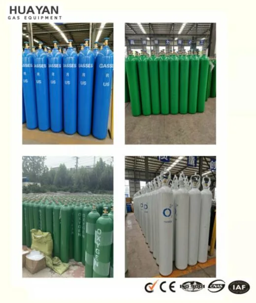 40L 50L Steel Compressed Gas Cylinder Oxygen Cylinder Hydrogen Cylinder Argon Cylinder