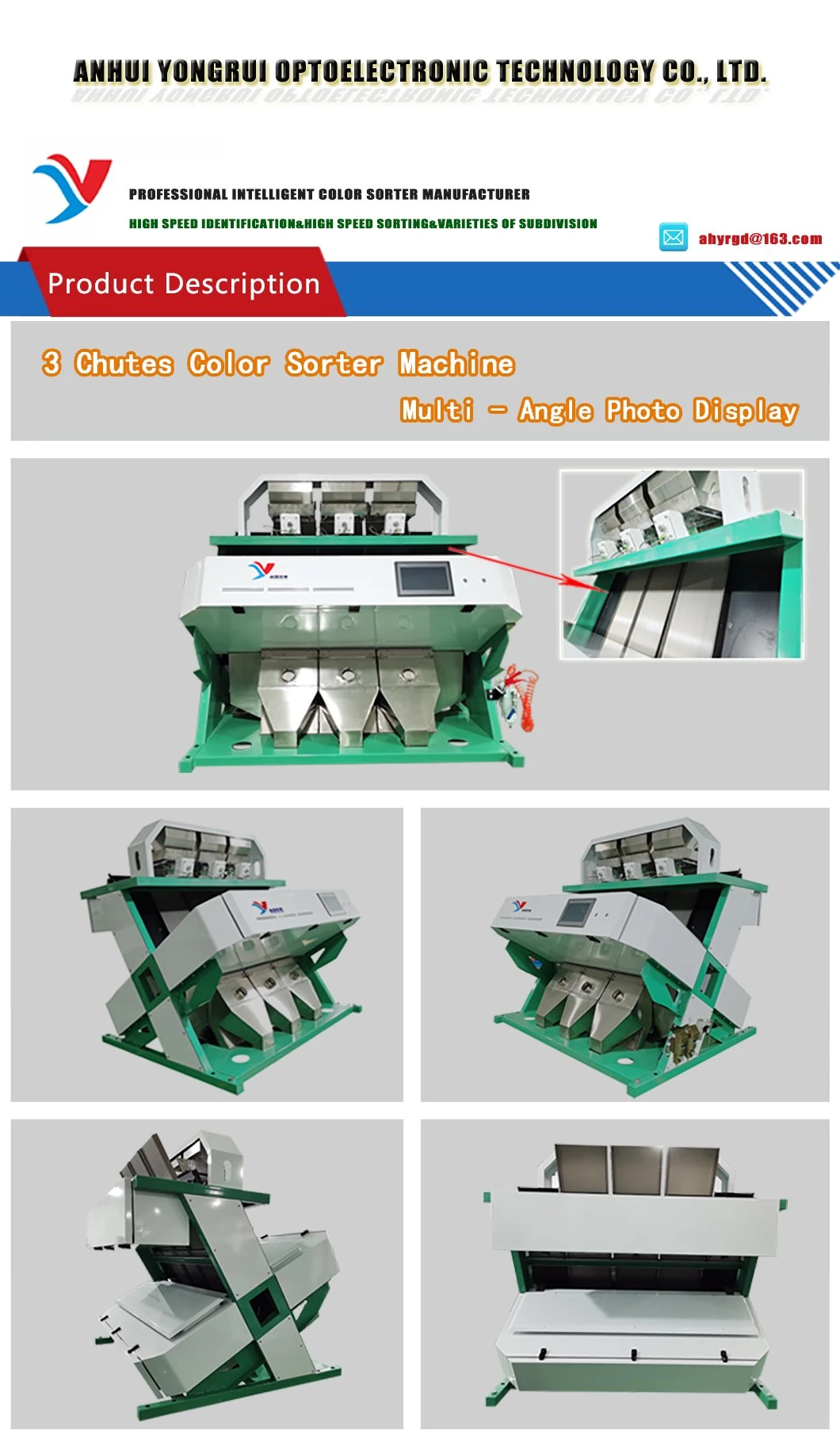 Yellow Millet Processing Machine Millet Color Sorting Machine