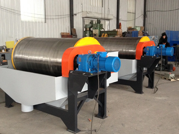 Customized Wet Drum Magnetic Separator for Metal Mine Wet Type Mineral Processing Magnetic Drum Separator