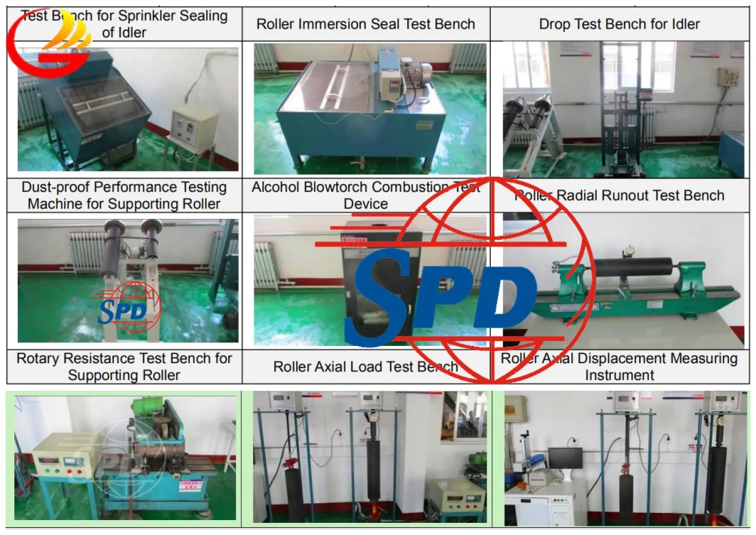 SPD Belt Conveyor System Conveyor Belt Conveyor Impact Rubber Roller