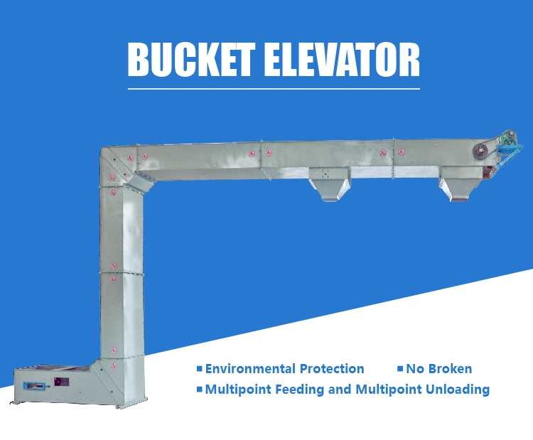 Heavy Duty Material Handling Conveyors Machine Z Type Bucket Elevator