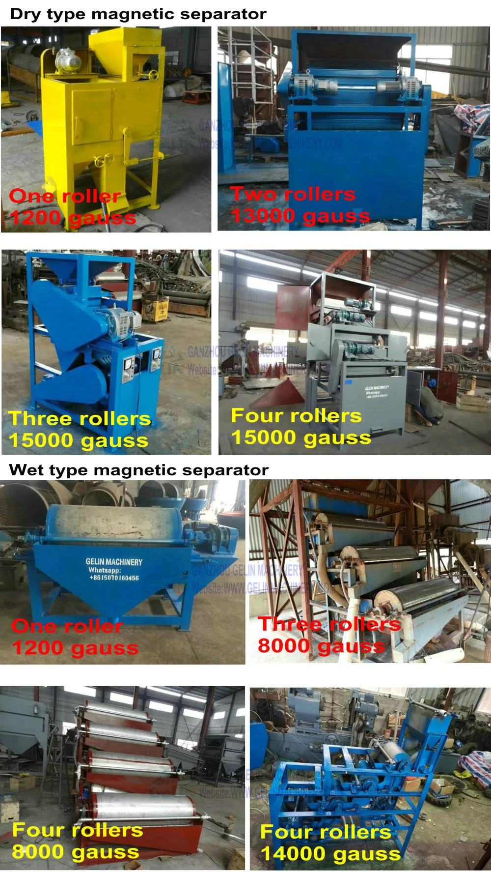 Four Roller Mineral Separation Electrostatic Separators for Mining Processing