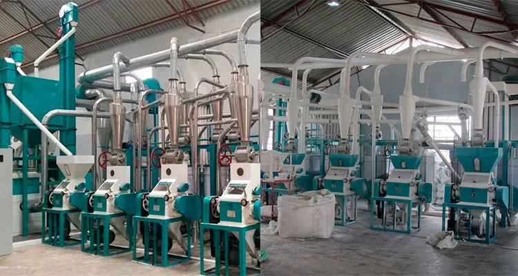 Corn Milling Machine Complete Line Cleaning Milling Packing Controlling System