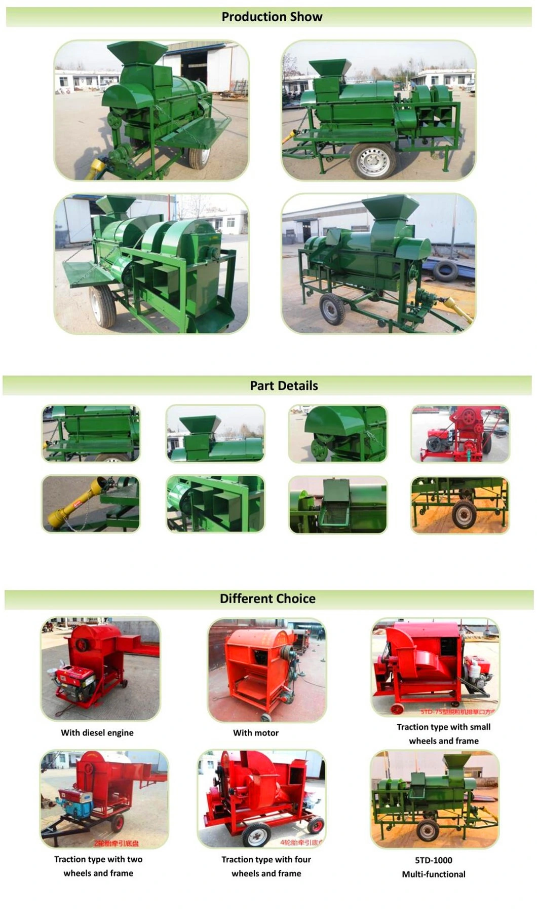 Soybean Corn Maize Threshing Machine Paddy Rice Wheat Barley Mungbean Thresher