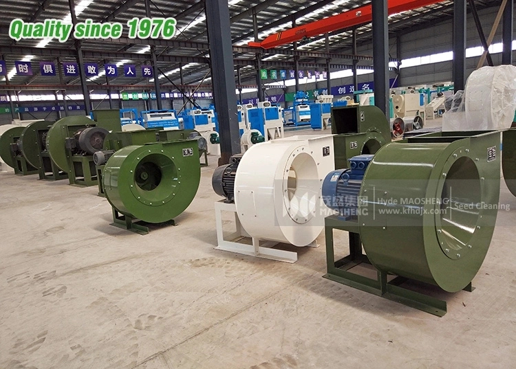 Agriculture Grain Cleaning Machine Dust Blower Connected The Cyclone