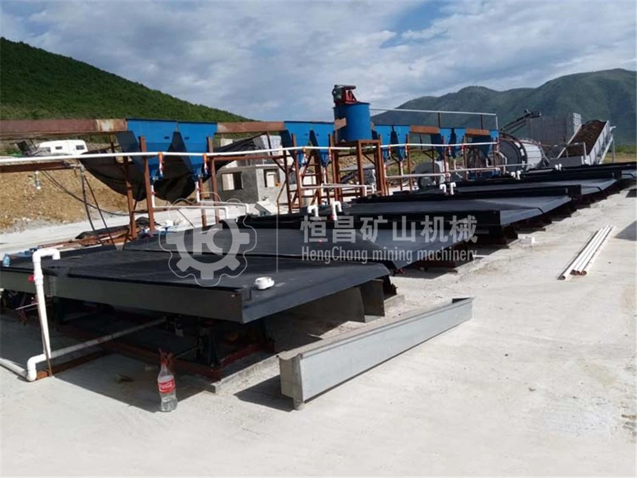 Jiangxi Shicheng Good Quality Gold Mining Gravity Separation Shaking Table for Placer Gold