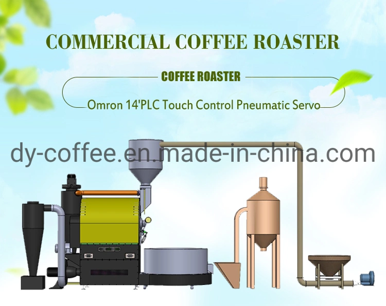 Dongyi Manufacture Industrial Coffee Roaster 50kg 60kg with Automatic Loading System and Coffee Destoner