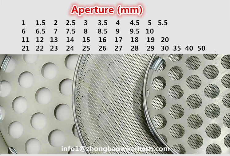 Perforated Standard Sieve for Sifting Flour/Broccoli Seed/Mung Bean/Clover Seed/Radish Seed