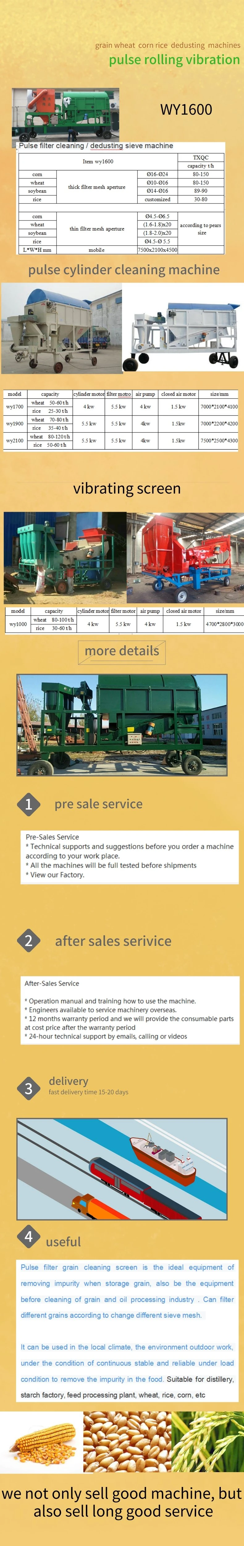 Grain Machinery Seed Cleaning Machine for Wheat Maize Sesame Paddy