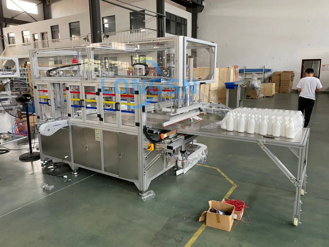 High Quality Full Automatic Empty Bottle Bagging Packing Machine Barrel Bagger Baler Machinery