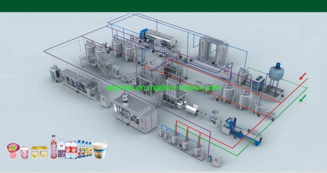 Dairy Milk Processing Machine Processing Line Type Dairy Processing Line Small Milk Processing Plant