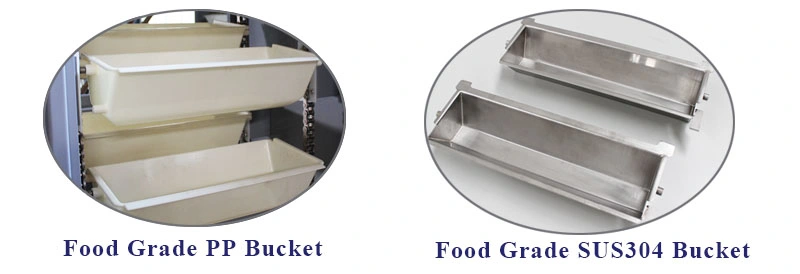 Food Grade Plastic Z Bucket Elevator Lifting Conveyor for Handling Pellet