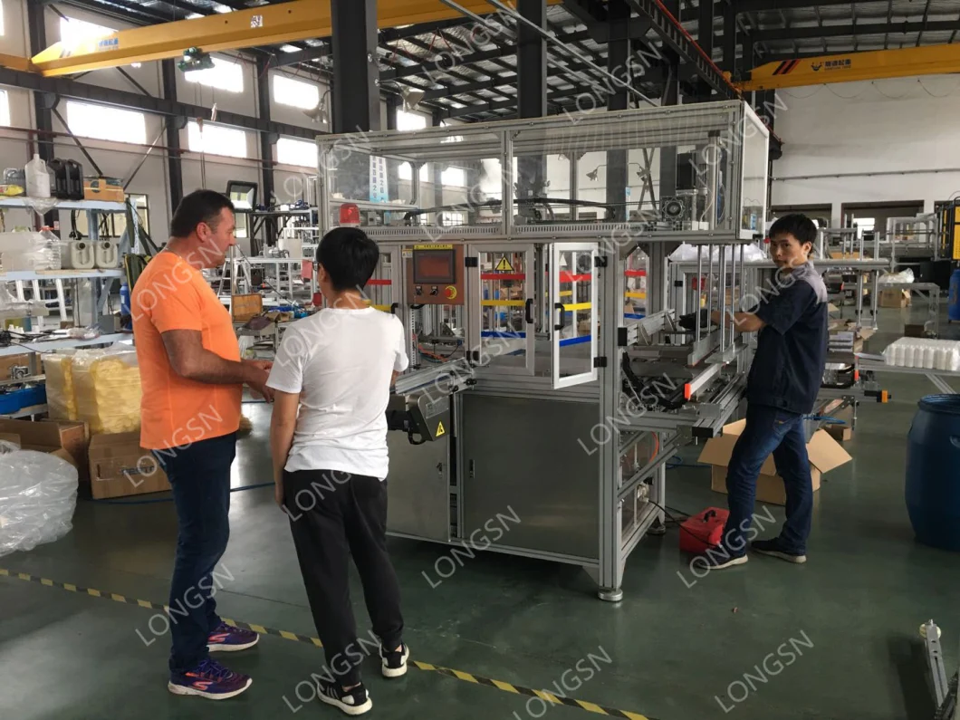 Semi-Automatic Empty Bottle Bagging/Packing Machine Plastic Jerrycan Can Bag Packaging Machinery