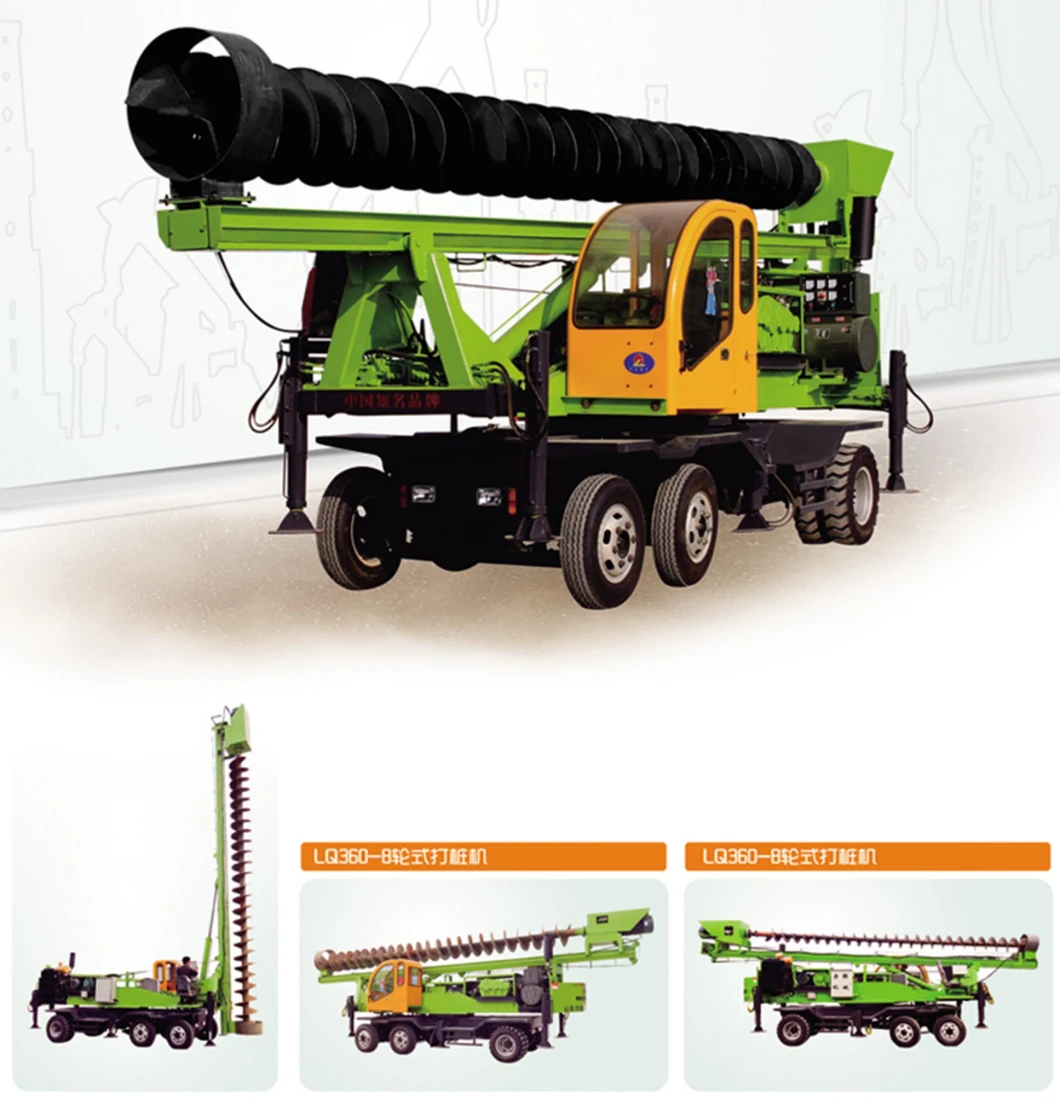 Hydraulic 360-8 Long Screw Auger Bore Pile Drilling Machine