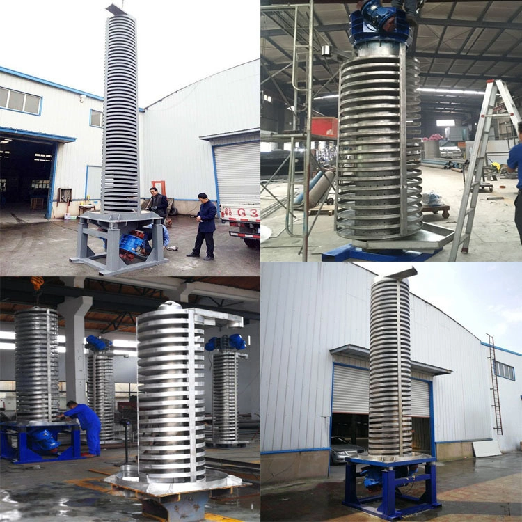 Stainless Steel Vibratory Screw Vertical Lift Elevator Spiral Elevator Conveying
