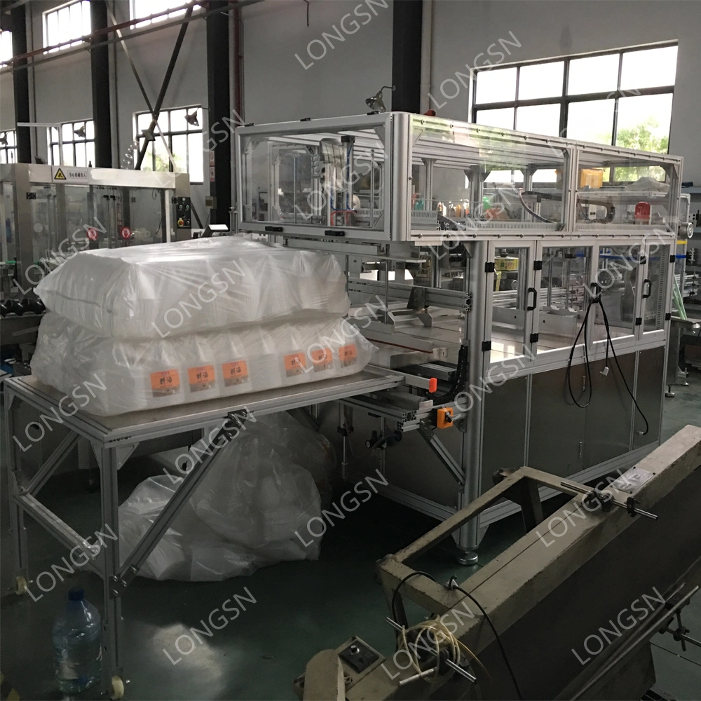 Semi-Automatic Empty Bottle Bagging/Packing Machine Plastic Jerrycan Can Bag Packaging Machinery