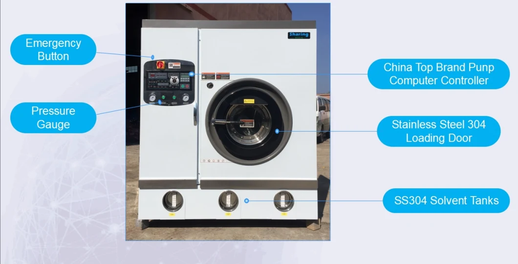 Dry Clean Shop Equipment 8kg to 12kg Dry Cleaning Machine
