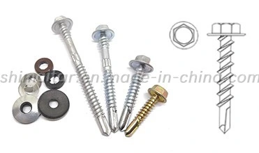 Factory Indented Hex Washer Head Self Drilling Screw Roofing Screw with EPDM Washer