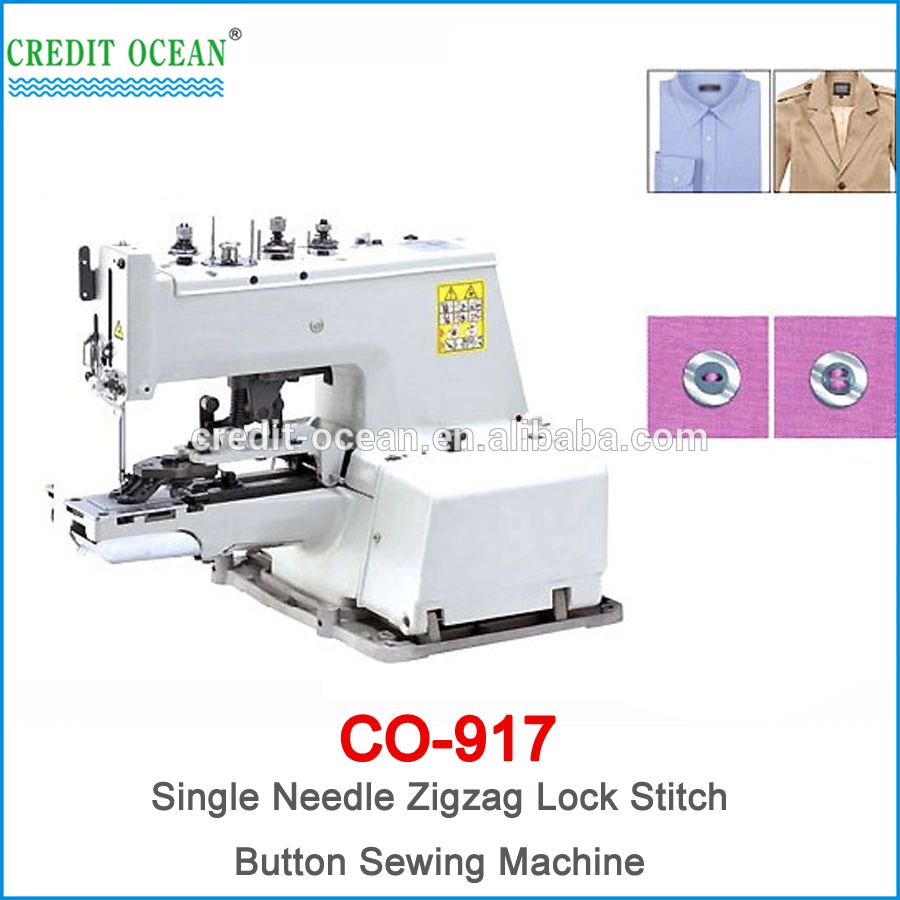 Credit Ocean Single Needle Zigzag Lock Stitch Direct Drive Button Sewing Machine