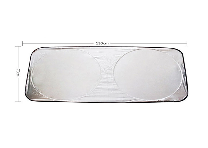 China Promotional Foldable Tyvek Nylon Silver Custom Design Car Front Windscreen Sunshade