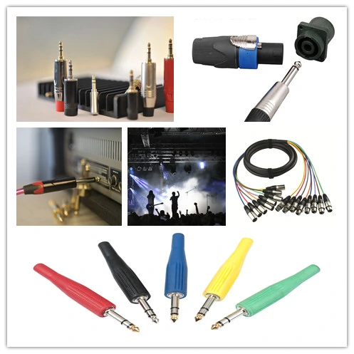 High Performance Microphone Audio Jack Plug, Cannon Plug 3 Pin Connector, XLR Connector
