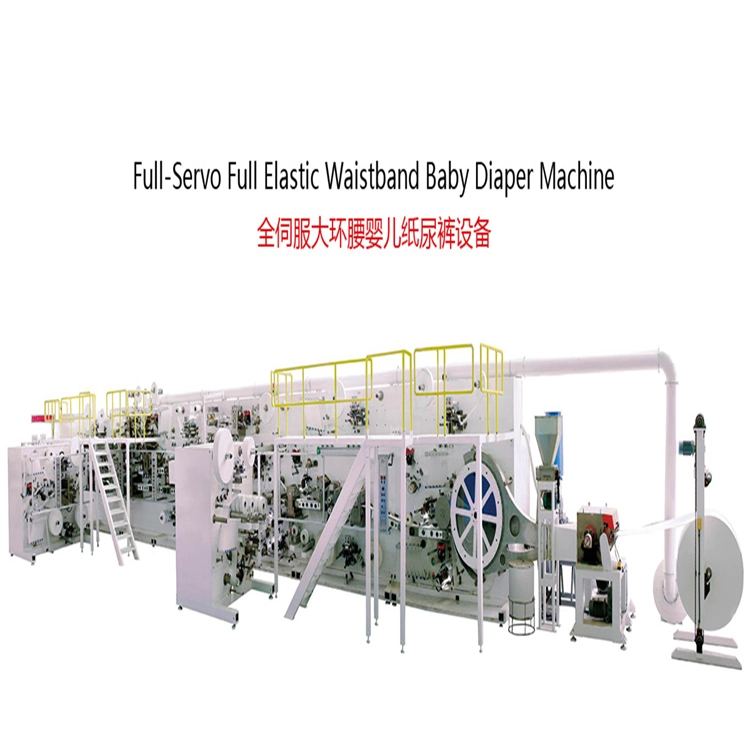 Automatic Full Width Big Waistband Spandex Baby Diapers Making Machine Manufacturing