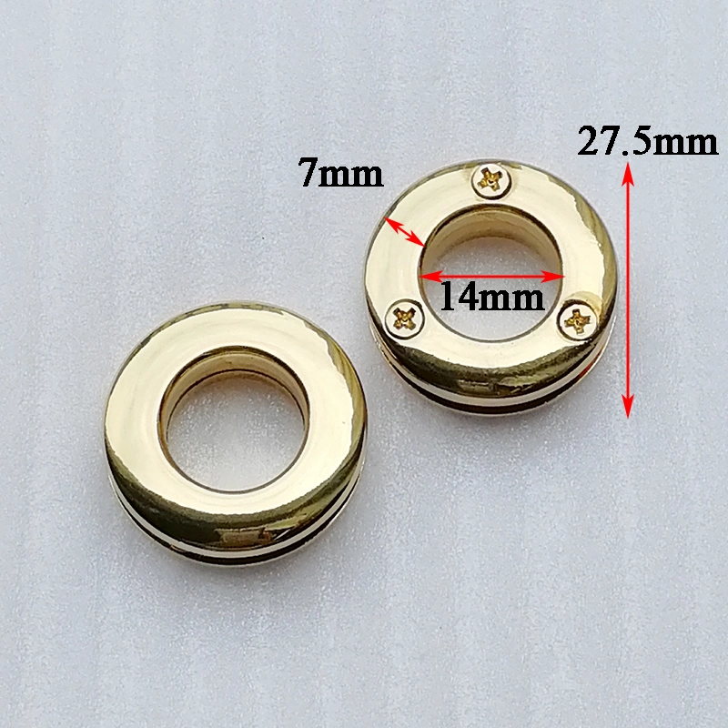 14mm Alloy Metal Gold Eyelet in Button for Shoes Clothings Bag Accessories (YF344-19)