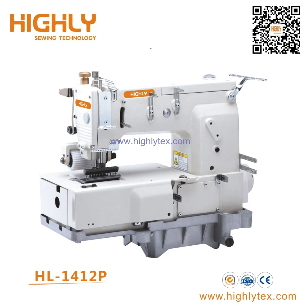 Hl-1404p Four Needle Flat Bed Double Chainstitch Sewing Machine