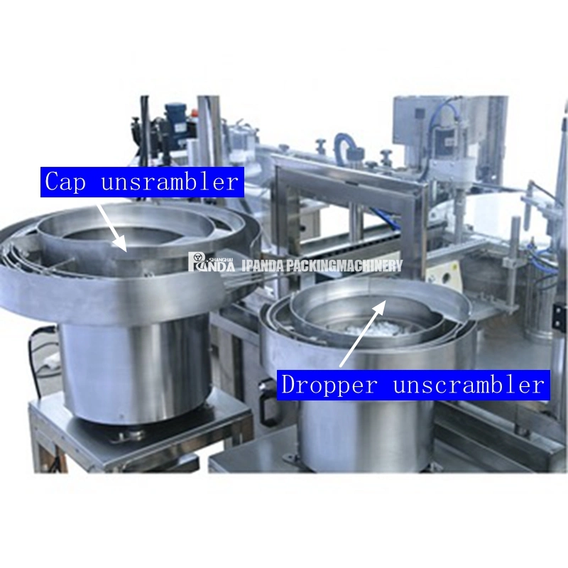Automatic Essential Oil Filling Inserting Dropper Capping Machine