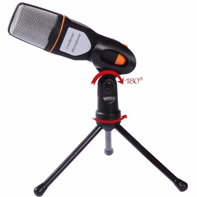 Professional Audio Condenser Microphone Mic Studio Sound Recording Stand Tripod for PC Skype Karaoke