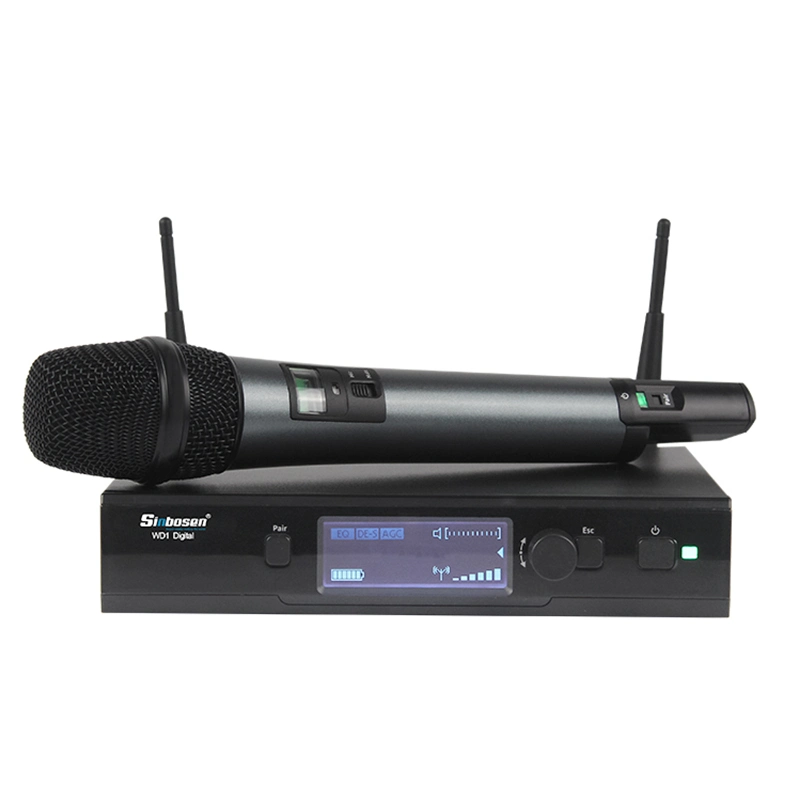 Professional Stage UHF Wireless Microphone with 1 Handheld Headset Collar Mic