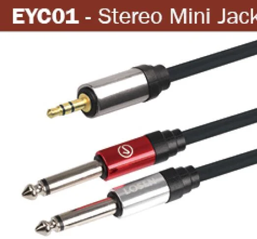 Stereo 3.5mm Mini Jack to Mono 1/4