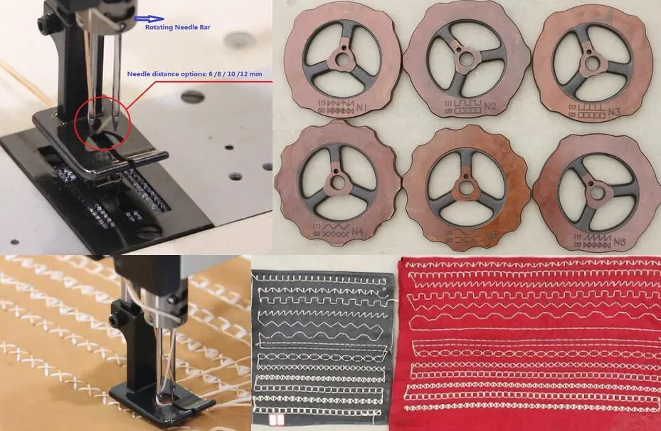 Cams Controlled Heavy Duty Thick Thread Ornamental Stitch Sewing Machine