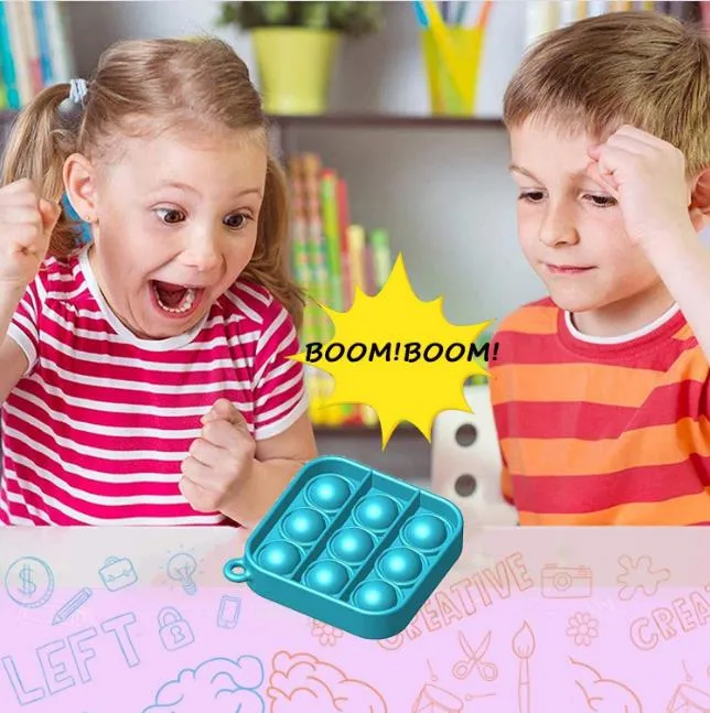 Push Pop Fidget Toy, Push Pop Bubble Fidget, Square Push Pop Bubble Sensory Fidget Toy