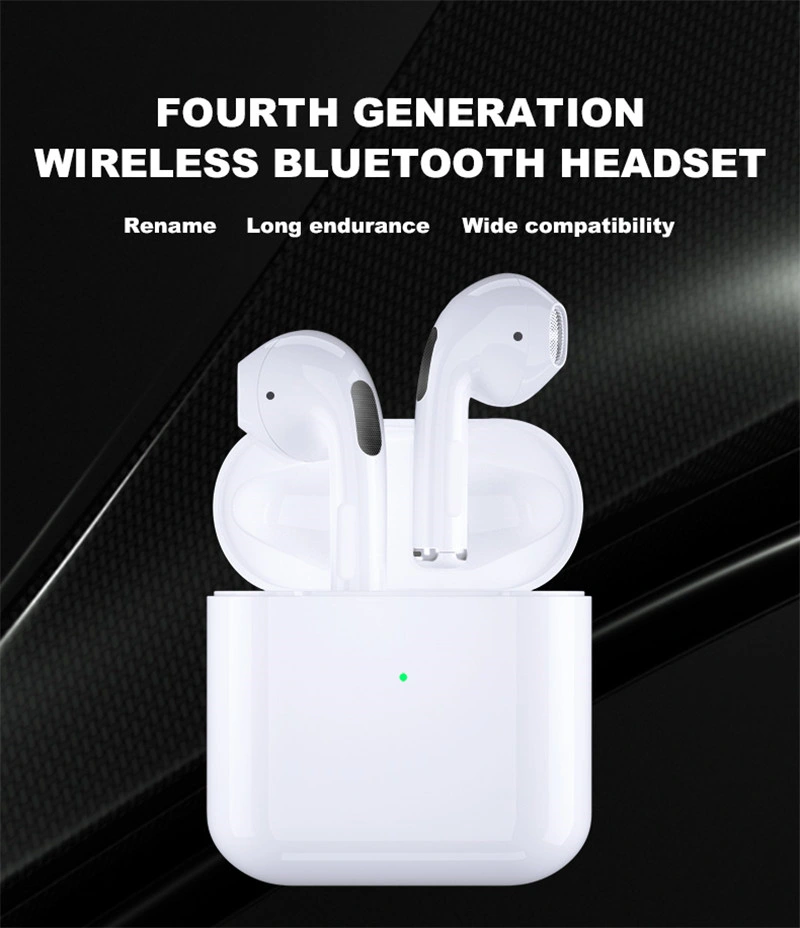 Portable OEM Bluetooth Mobile Phone Stereo Earphone Handsfree Headset Tws PRO 4 Wireless Headphones with Microphone