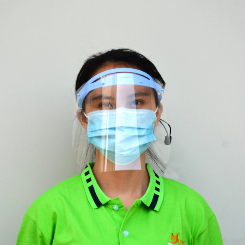 Reusable ANSI Z87.1 Clear Shield Face Dust Proof Face Shield Visor Faceshield with Foam